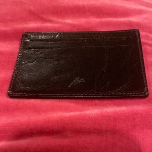 Abas Accessories Black Leather Card Case